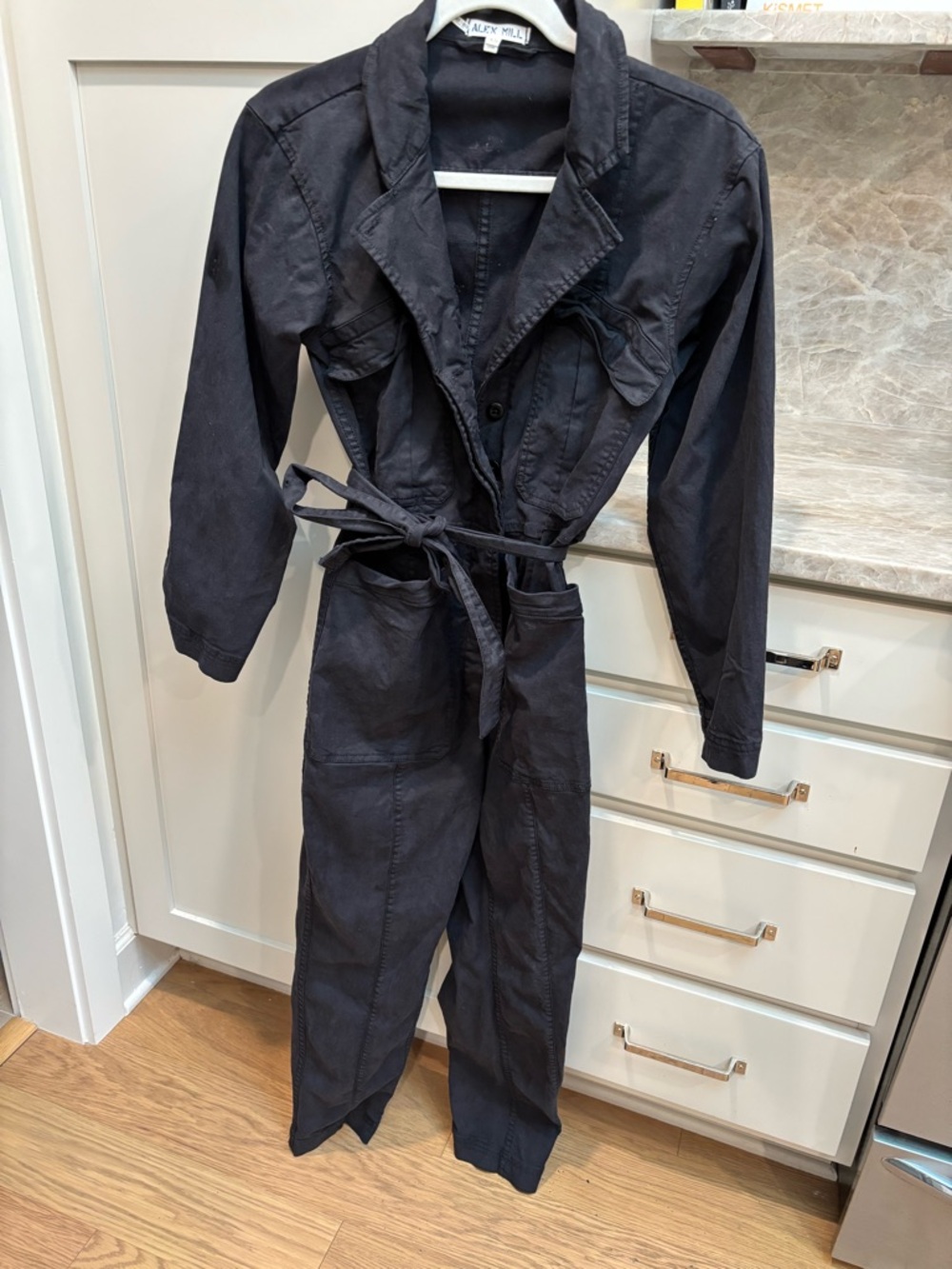 Alex Mill Black Utility Jacket with Structured Collar